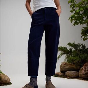 Alpine Design Women’s Barrel Pant Deep Navy Relaxed/High-Rise-Cropped Size-8 NWT